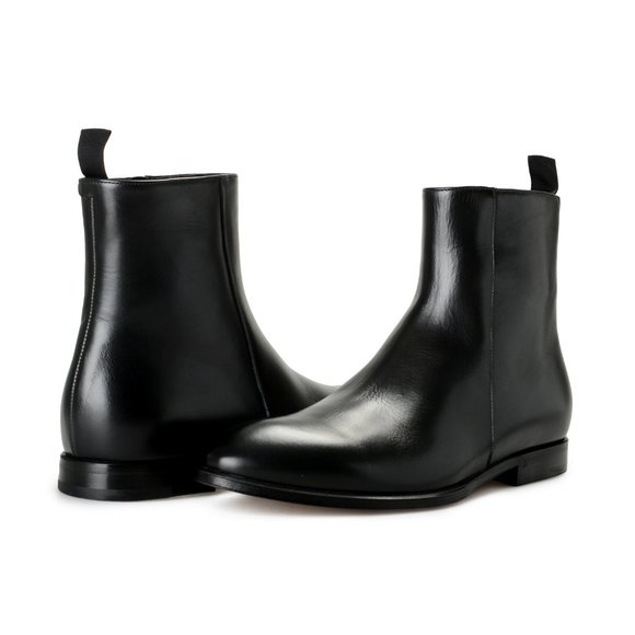 Dolce & Gabbana Men\'s Black Textured Leather Chelsea Boots Shoes main image 7